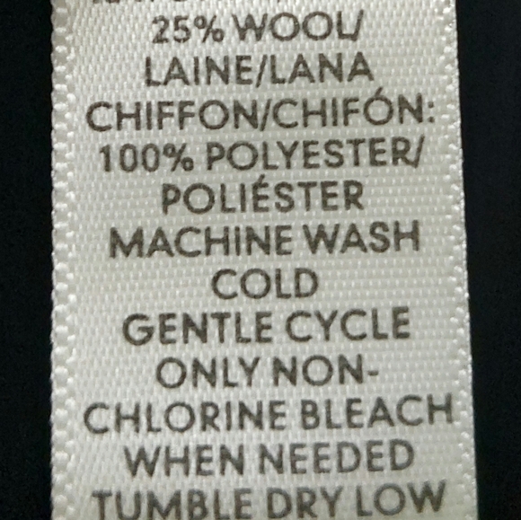 Loft Women's Black Button Up Sweater Shirt w/Sheer Back Size Small Wool Blend - Picture 5 of 8